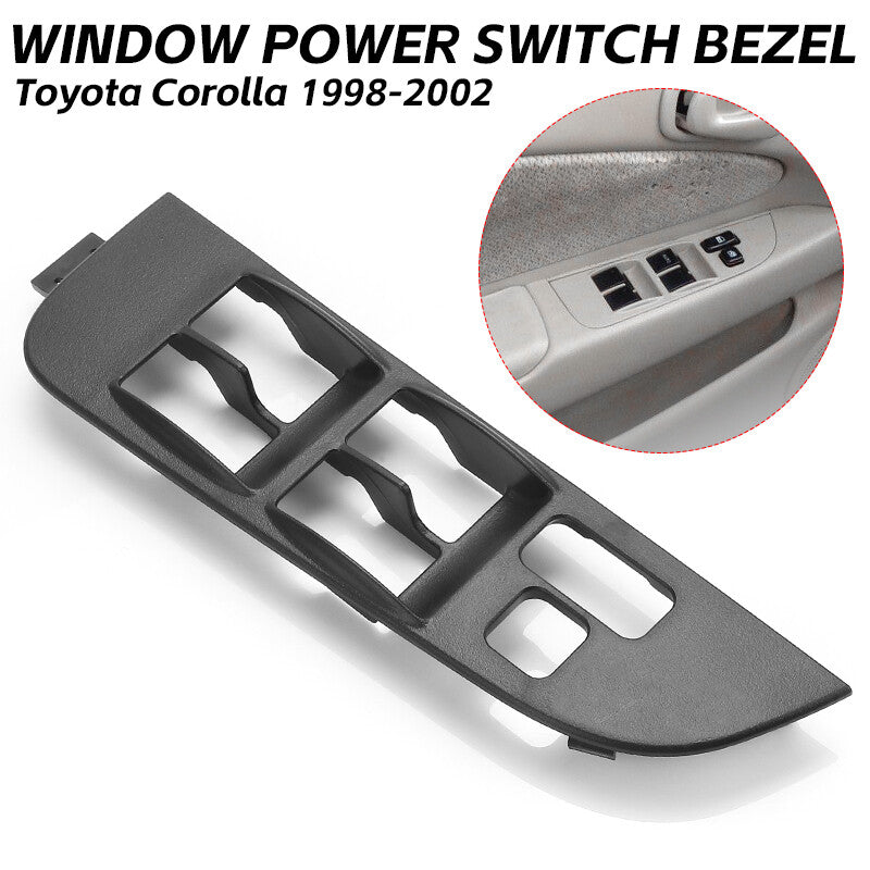 Driver Left Master Power Window Switch Bezel Trim Black for Toyota for Corolla 98-02
