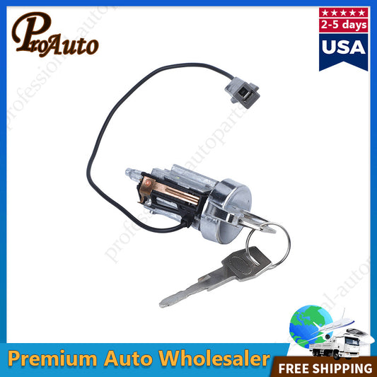 Ignition Lock Cylinder Chrome with Key for Ford Ranger Bronco II Escort for Mercury
