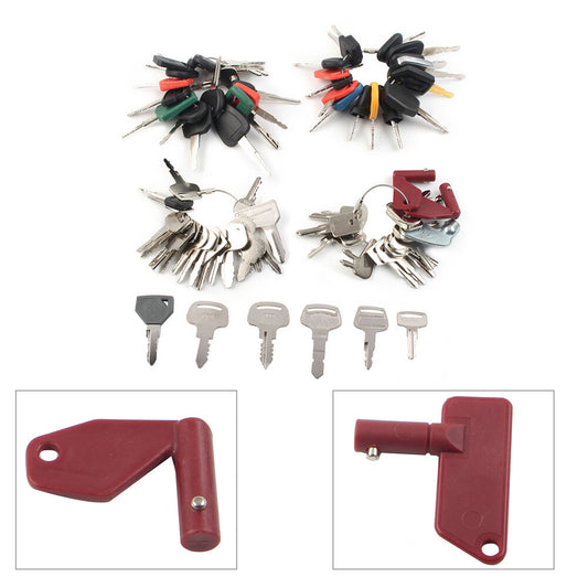 Heavy Equipment Construction Ignition Keys Set Fit Komatsu For Case For Bobcat