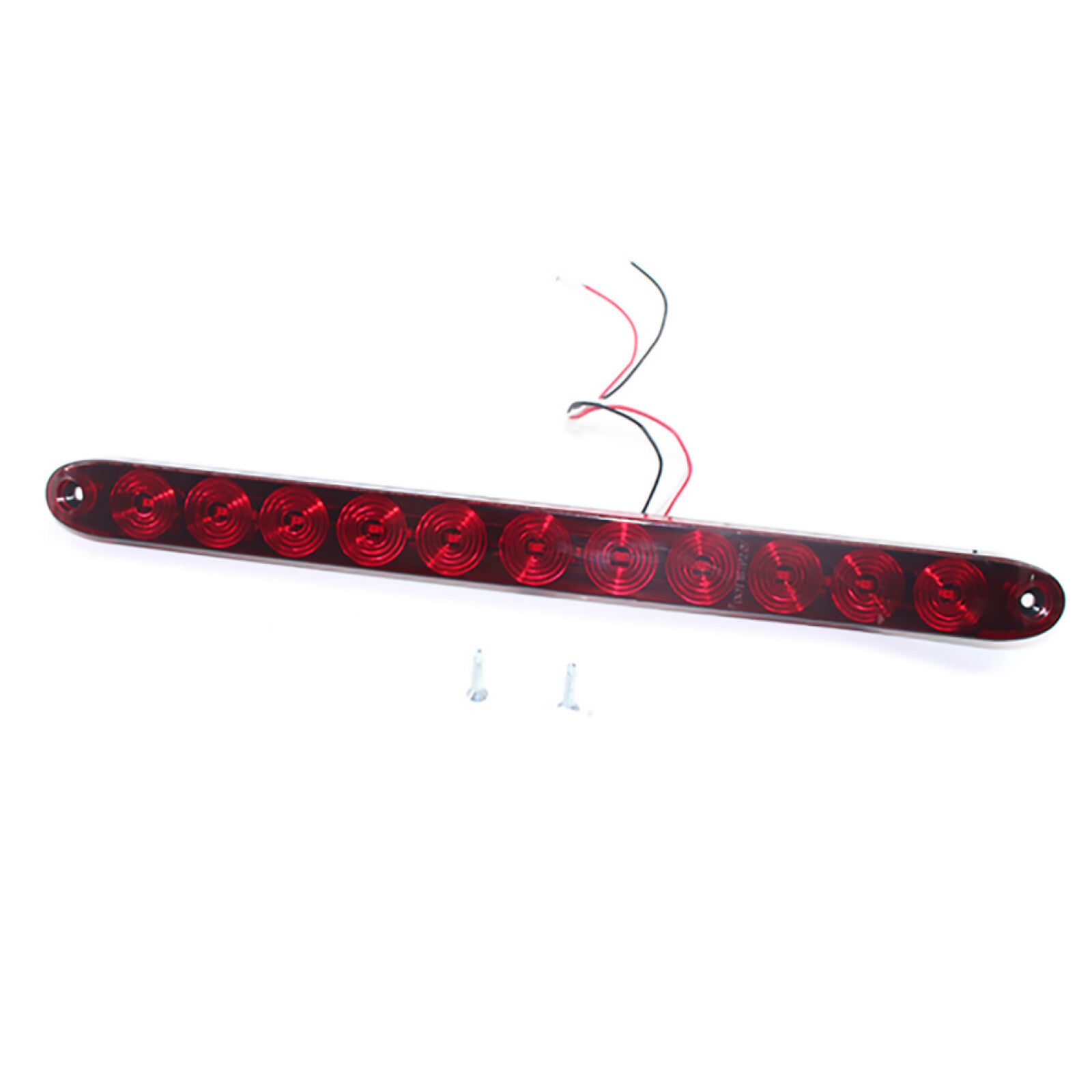 Red 11 LED Clearance Marker Car Truck Light Bar Stop Turn Tail 3rd Brake Lamp