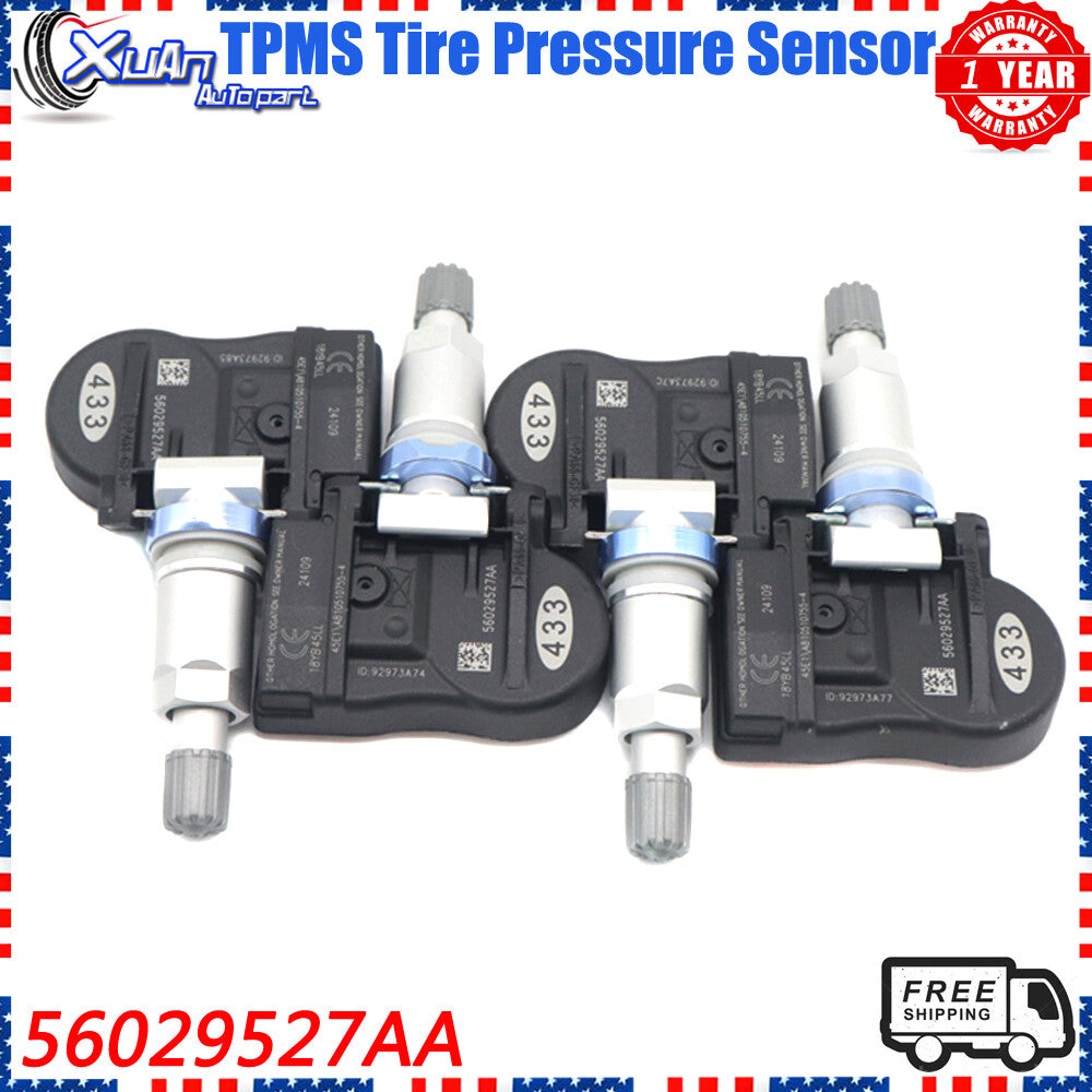 4x TPMS tire pressure sensors 56029527aa for Chrysler 200 and for Dodge Journey 433- v