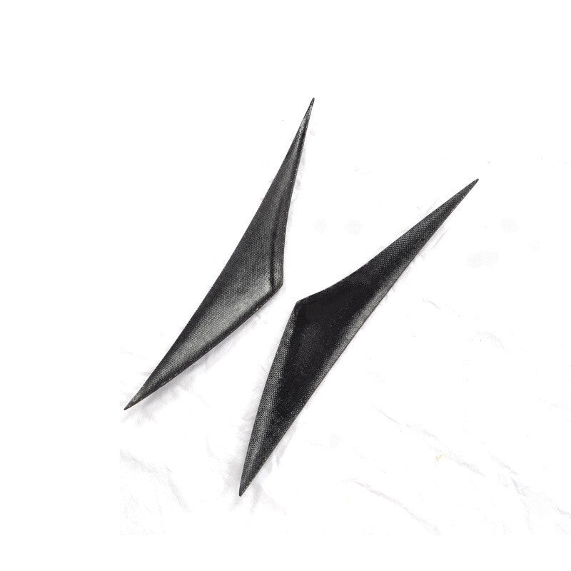 2p for Mazda 3 Axela 2014-2016 Carbon Fiber Headlight Eyebrows Eyelid Brow Cover