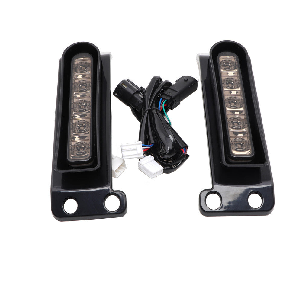 LED Inserts Saddlebag Support Tail Turn Signal Light for Harley Electra Glide Q