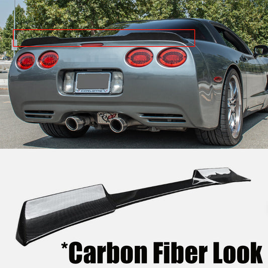 Rear Trunk Wing Spoiler Extended Style Fit 97-04 for Corvette C5 ZR1 Carbon Fiber n