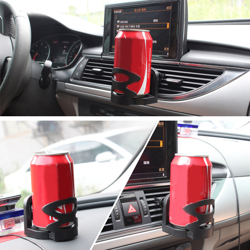 Car retractable cup holder, dashboard AC air socket, bottle beverage holder 1x- n
