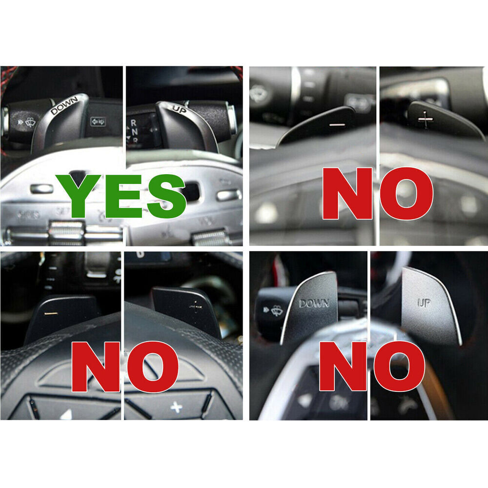 Extended paddle shifters for Mercedes -AMG A45, CLA45, C63, S63, GLA45 (Blue) n