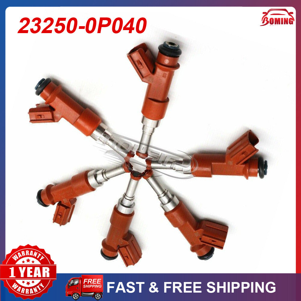 6PCS New Fuel Injector 23250-0P040 For 07-10 for Toyota for Camry RAV4 for Lexus ES350 3.5L