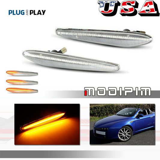 Dynamic LED side marker lights for Alfa Romeo 159 Sportwagon Spider type 939 (model 05-11)