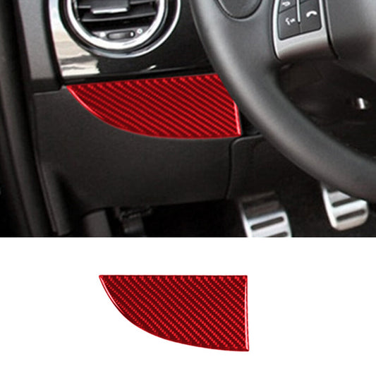 Red Carbon Fiber Interior Driver Side Air Vent Cover Trim For 2012-2015 for Fiat 500