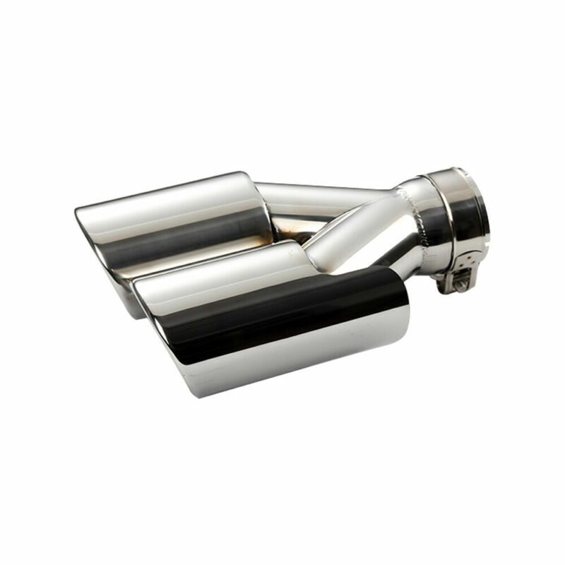 2pc 2.5'' ID 3.5'' OD Welding Dual Exhaust Pipe Tips 180mm Universal Exhaust tip