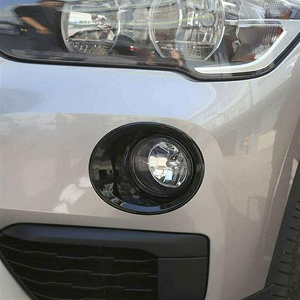 2-Pack for 2016-2019 X1 F48 Gloss Black Front Fog Light Covers - n