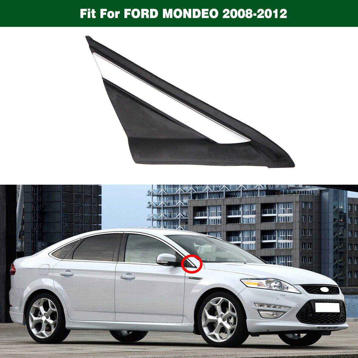 Front Right Mirror Corner Triangle Molding Fender Fit  for ford  Mondeo 2008-2012