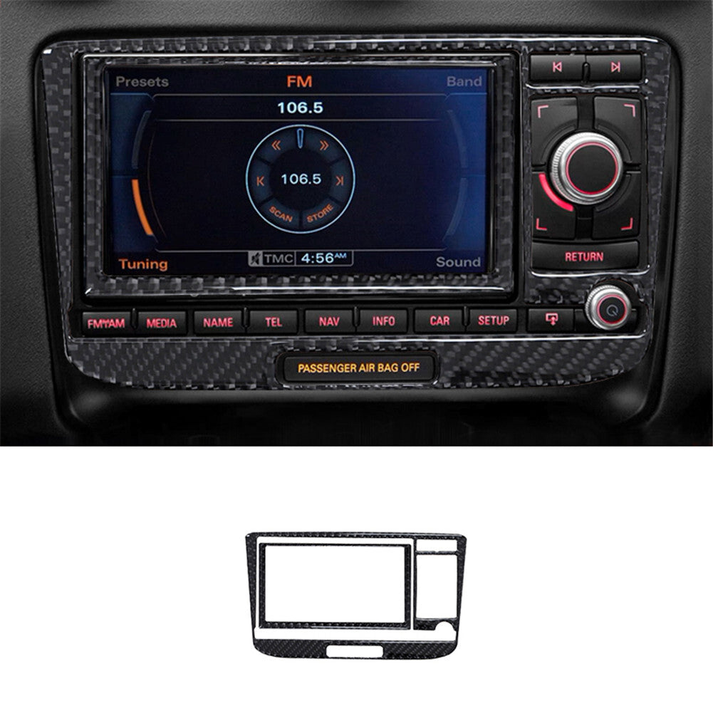 3X Carbon Fiber Interior Automatic Gear Shift Cover Trim for Acura TSX 2009-2014 v