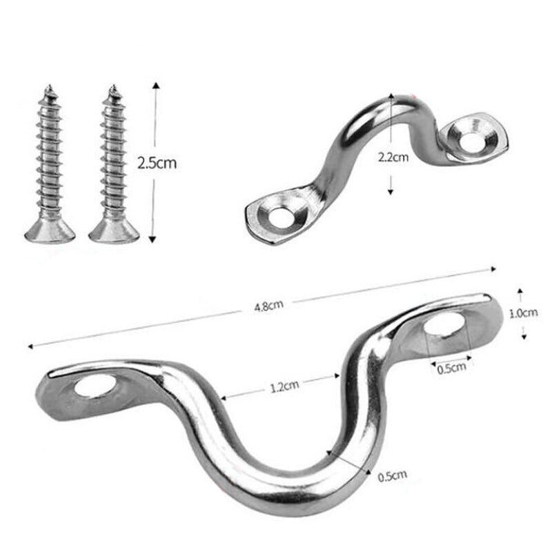 7/8 inch 3-bow Bimini top accessory hardware kit with strap for ocean and yacht use - US stock n