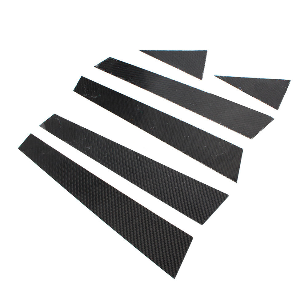6 Pcs Car Exterior Door Window B Pillar Post Cover Trim for Audi for A4 B8 2009-2016