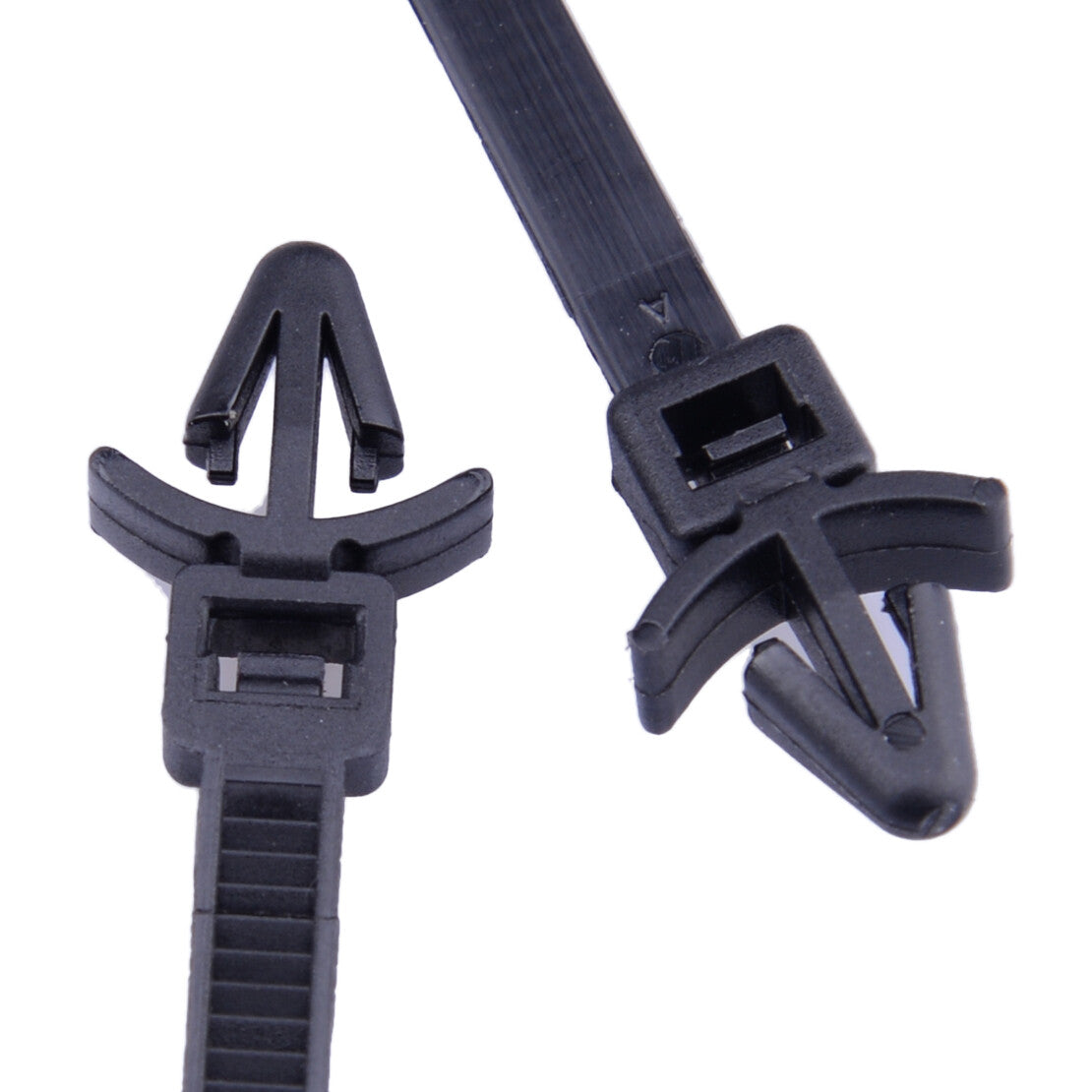 50X 200mm Auto Nylon Cable Strap Zip Push Mount Wire Tie Retainer Clip Clamp zy v