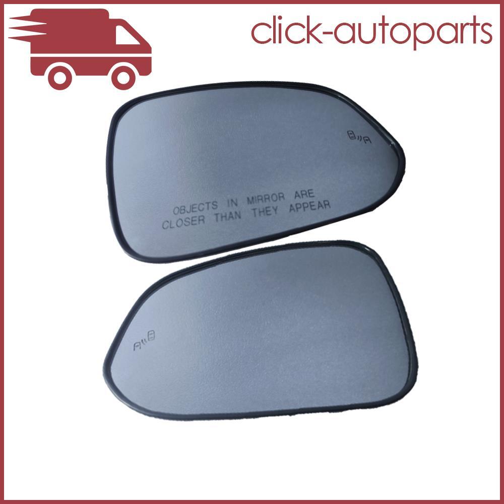 2x Front LH  RH Side Rearview Door Mirror Glass Heated Fit For Highlander 14-19 Q