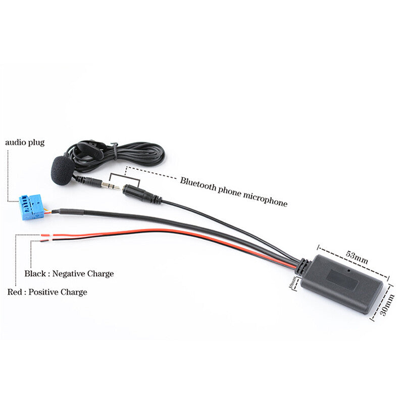 Car audio wireless Bluetooth auxiliary input cable adapter harness for E60/90- n