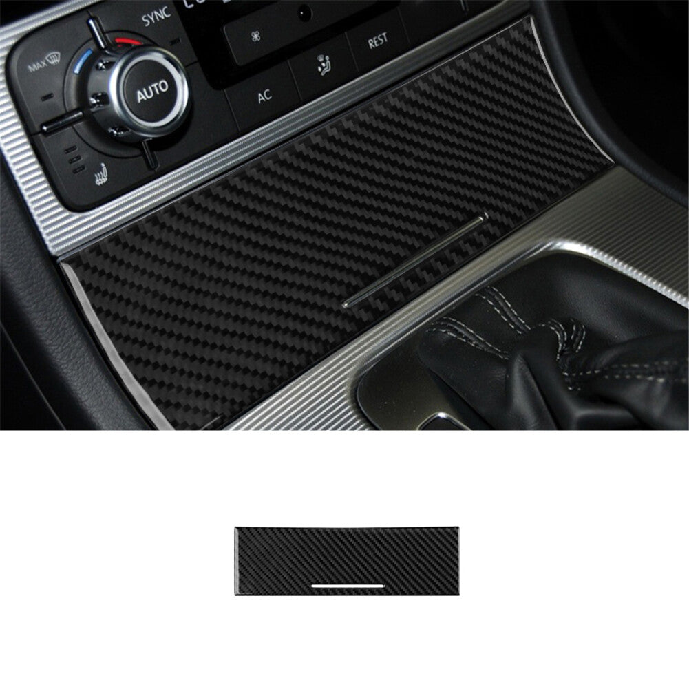 2Pcs Rear Speaker Circle Frame Trim Cover Carbon Fiber For 350Z 2006-2009 v