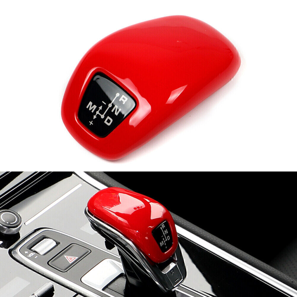 Gear Shift Knob Cover Trim Fit for Porsche for Panamera 971 Chassis G2 2017-2020 ABS Red