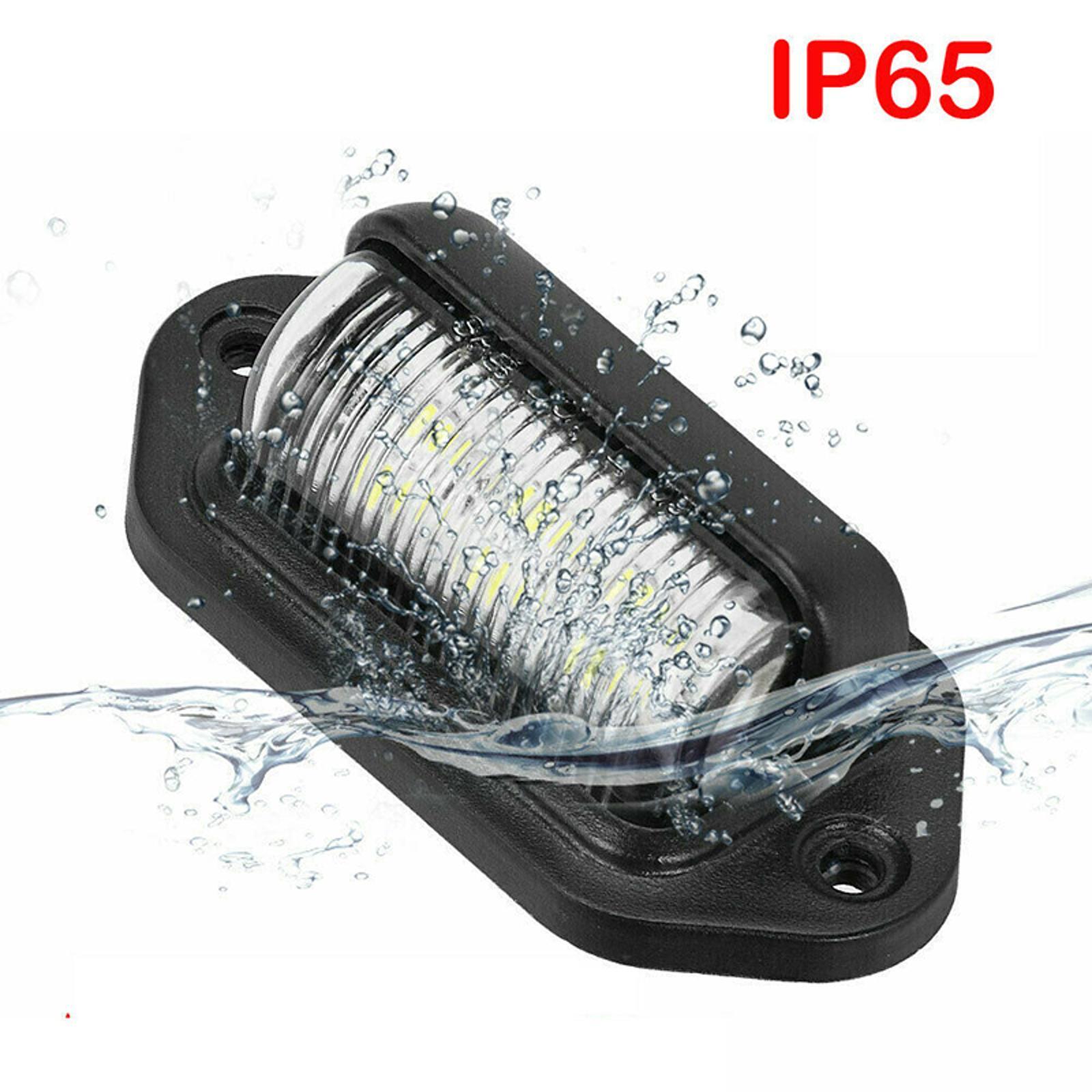2Pcs Super Brightness 6-LED Number License Plate Light Step/Door Light Lamp