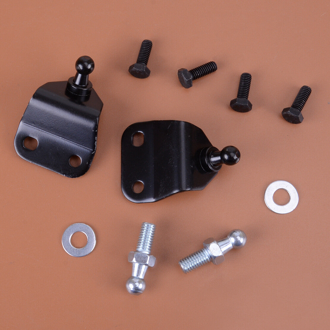 2 sets of Bonnet boot cover gas strut end brackets fit 10mm tailgate metal v