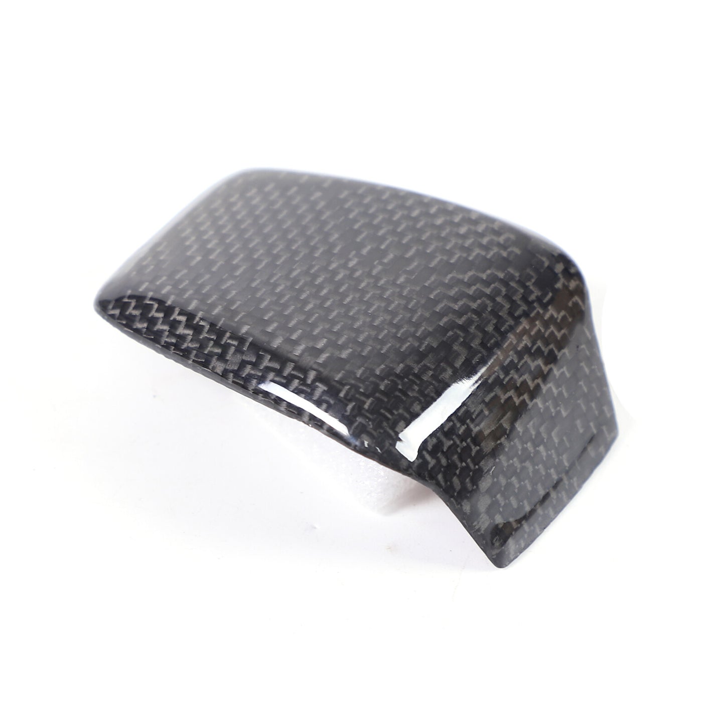 Red Carbon Fiber for Seat Belt Buckle Button Cover for Model 3/Y 2016-2022- v