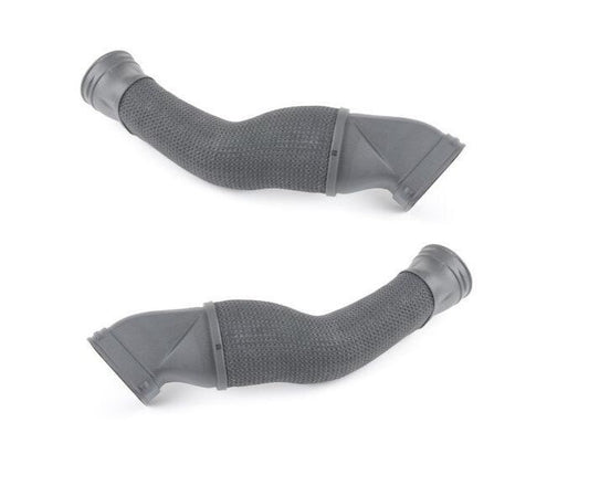 One new set of left and right intake hoses suitable for Mercedes W221, W216, and S350. n