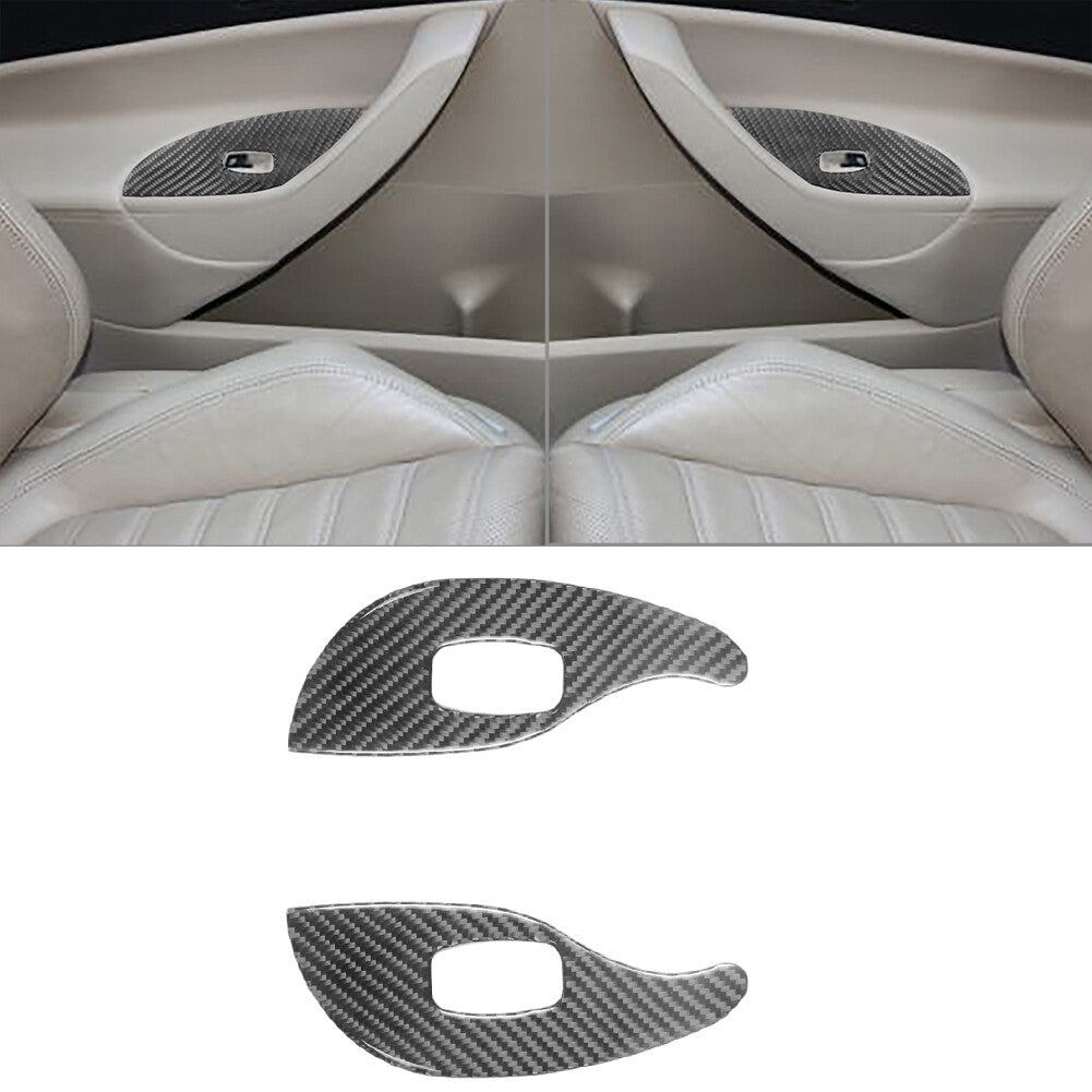 Carbon Fiber Red Automatic Gear Shift Panel Trim Sticker for Audi A4 S4 2005-08 v