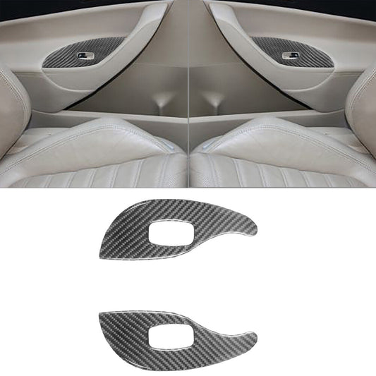 Carbon Fiber Red Automatic Gear Shift Panel Trim Sticker for Audi A4 S4 2005-08 v
