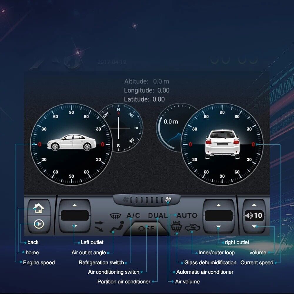 Touchscreen radio 9.7 10~17 Android GPS Navigation for Volkswagen for VW for Tiguan