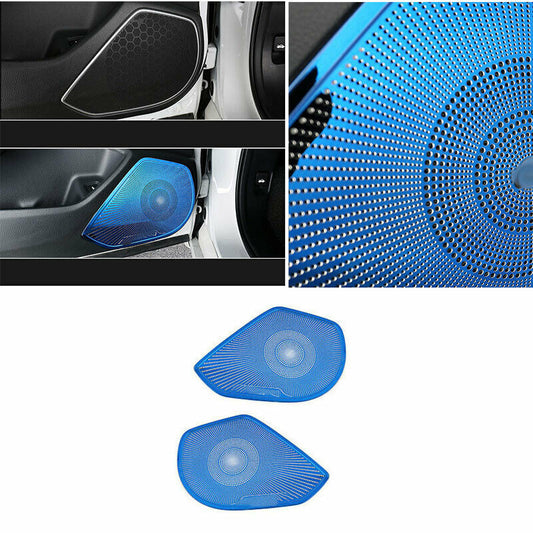 for Honda Accord 10th 2018-2022 Blue Steel Car Inner Door Horn Frame Cover Trims