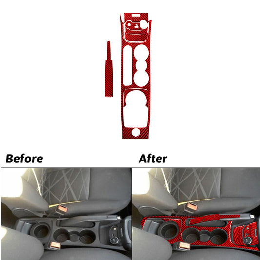 3Pcs Carbon Fiber Copilot Dashboard Panel Cover Trim for Dodge Charger 2015-2020 v