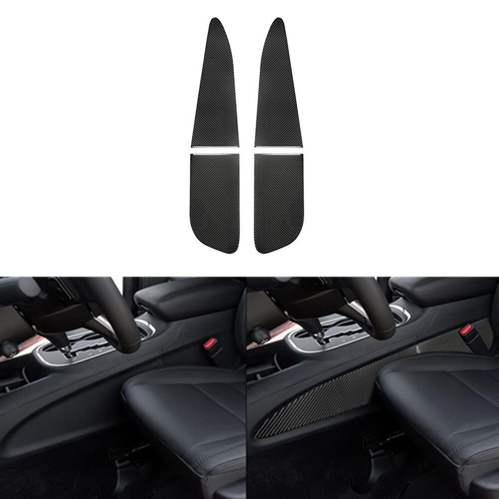 12pcs Carbon Fiber Interior Door Handle Cover Trim For Taycan 2019-2022 v