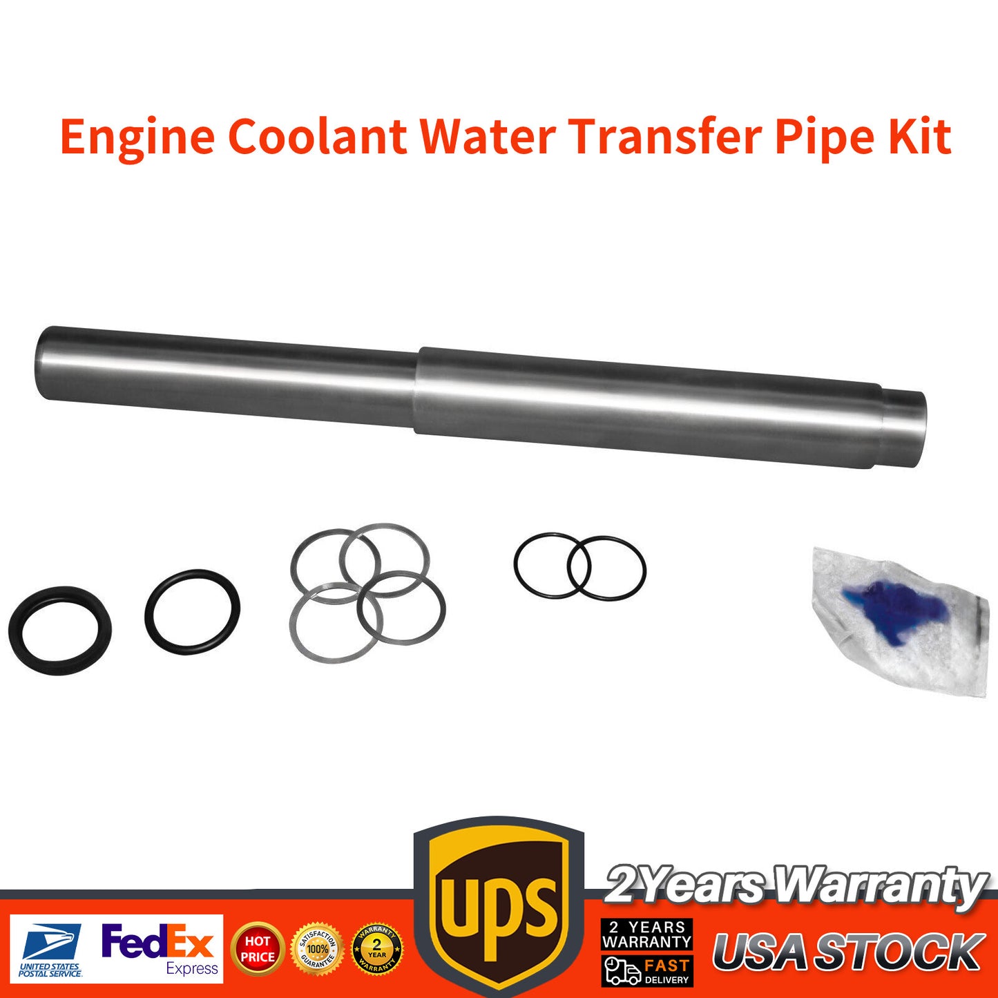 Engine Coolant Water Transfer Pipe Kit 11141439975 for X5 745i 745Li 44L v