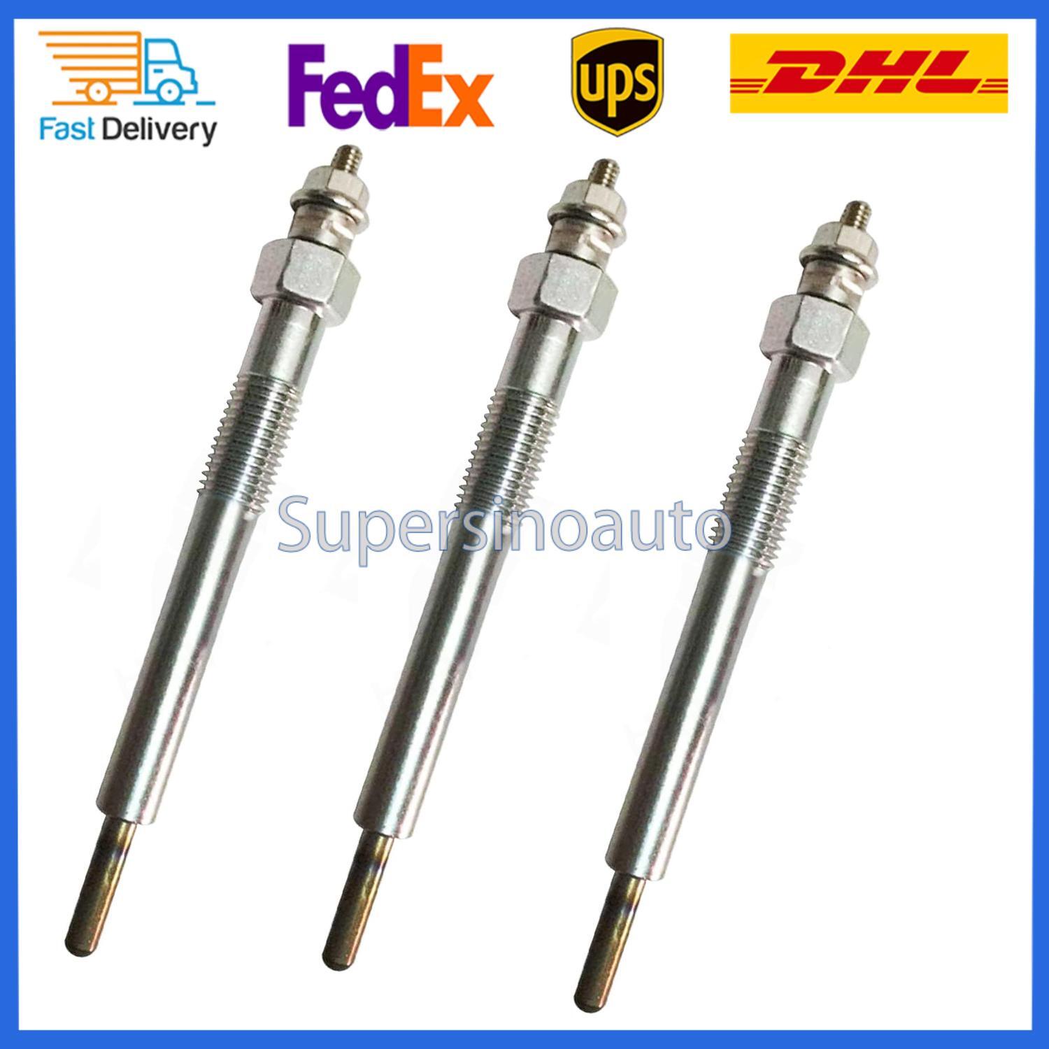 3pcs 129008-77800 Glow Plugs Set For Yanmar 3TNV82A 3TNV82 3TNV82A-BPTB Engine