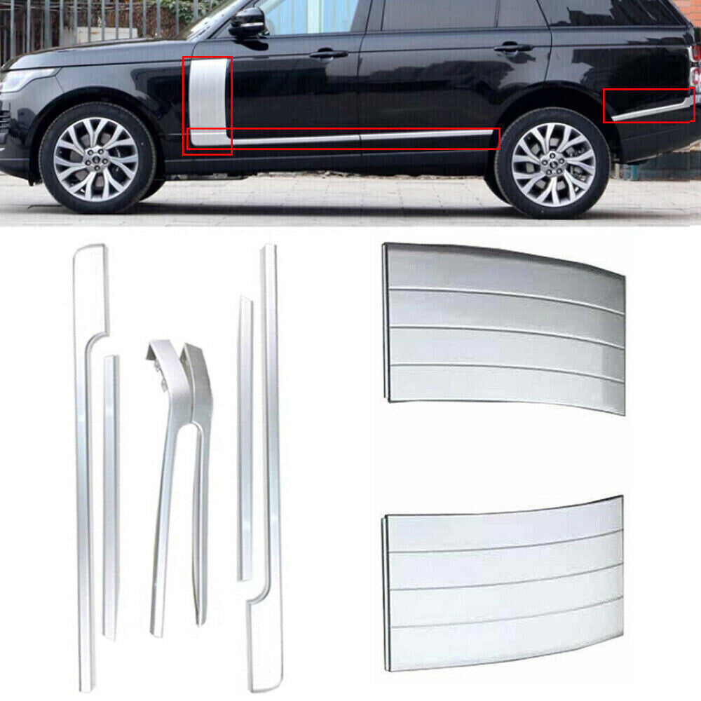 Front Bumper Grille+Side Body Vent Trim Strip Kit Fit for Range Rover L405 13-22
