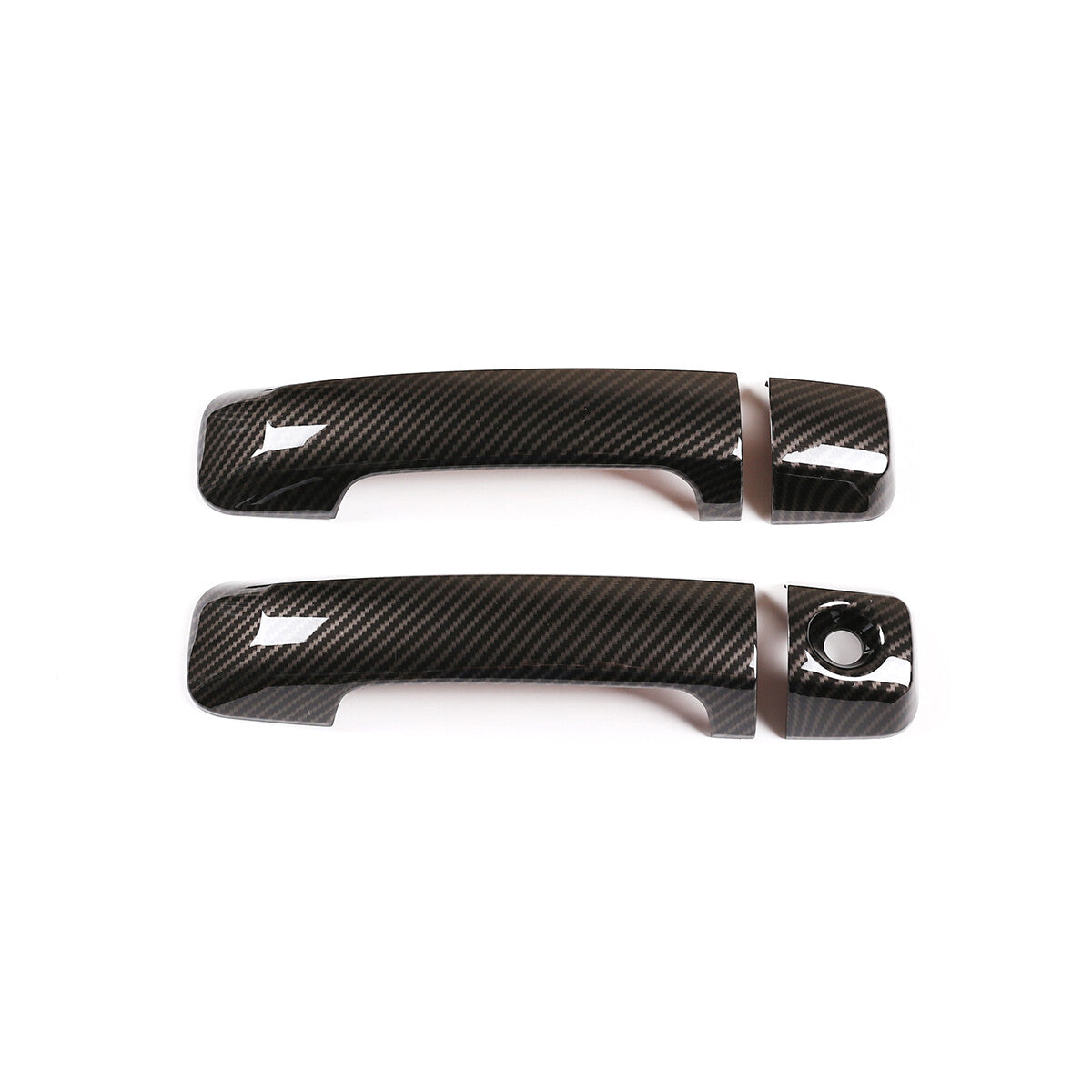 For RAV4 2019-2023 ABS Carbon Fiber Central Console Water Cup Cover Trim- v