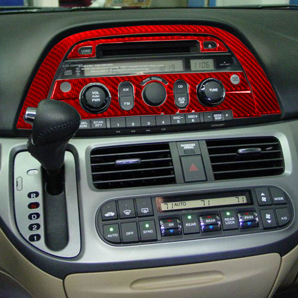 Red Carbon Fiber Dashboard Air Vent Outlet Cover Trim for Mazda MX-5 Miata 09-15 v