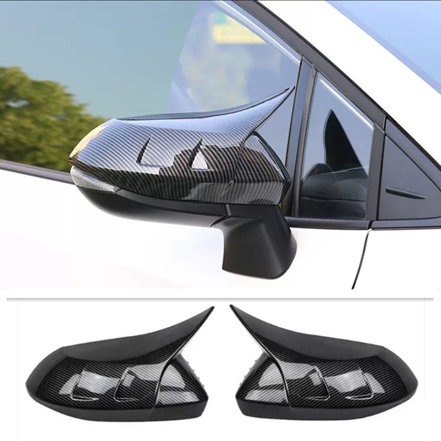 2-Piece Carbon Fiber OX Speaker and Rearview Mirror Covers Suitable for Toyota for Corolla 2019-2023