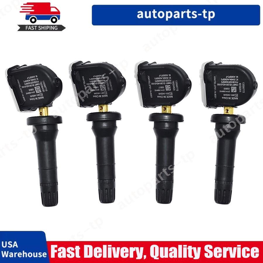 4PCS Tire Pressure Monitoring Sensor 13598772 for GMC for Buick for Chevy for Saturn