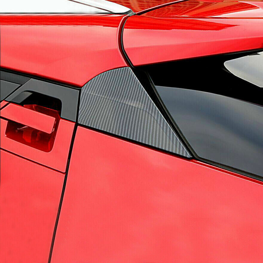 For 2016-2020 for Toyota CHR C-HR Carbon Look Rear Window Spoilers Wing Cover Trim
