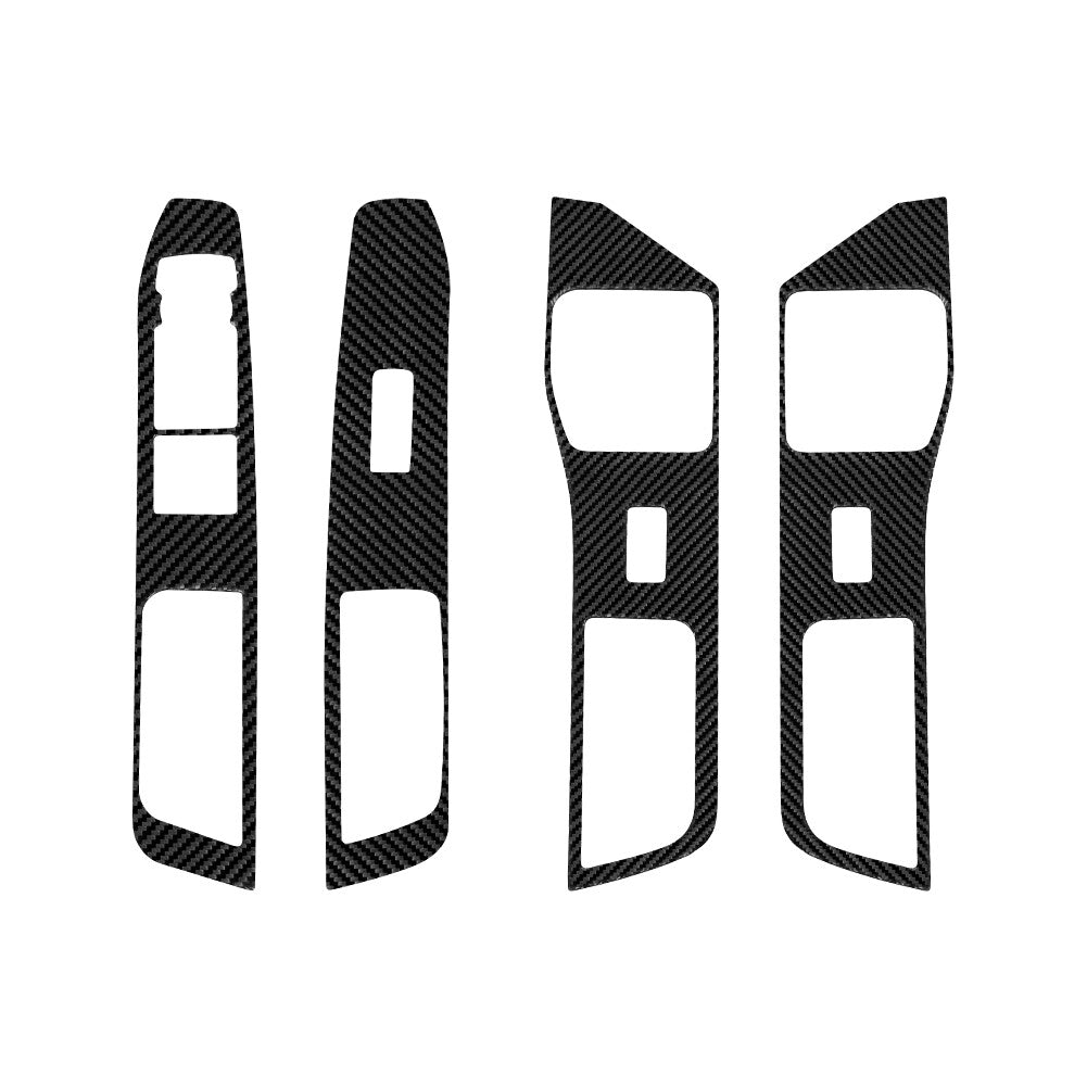 Red Carbon Fiber Rearview Mirror Anti-collision Trim Cover For F30 2013-2019 v