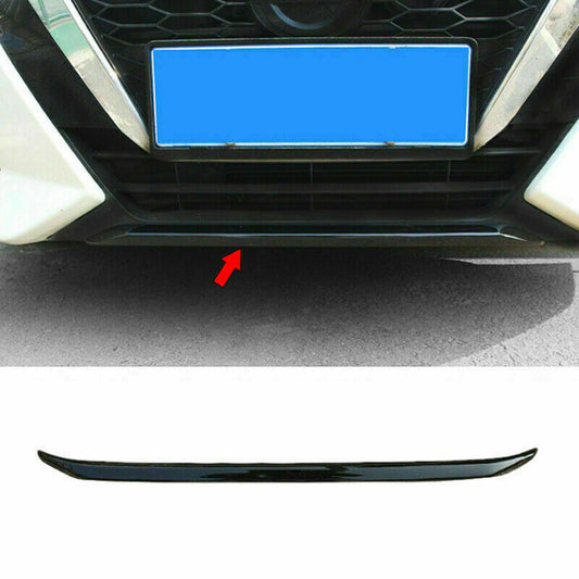 Gloss black Front Bumper Lower Strip Guard Trim for Nissan Sentra Sylphy 2020-22