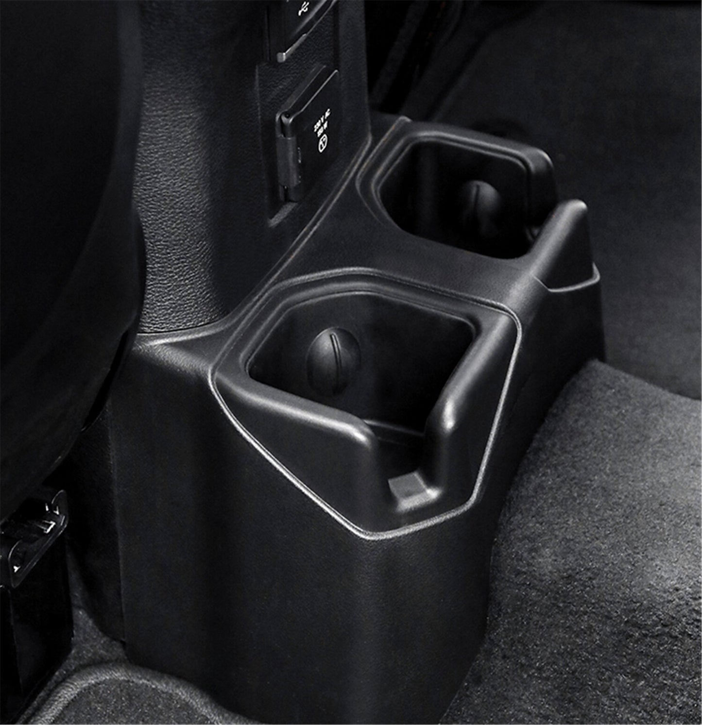 Black Rear Console Cup Holders for 2018-2023 for Jeep for Wrangler JL JLU Gladiator JT Q