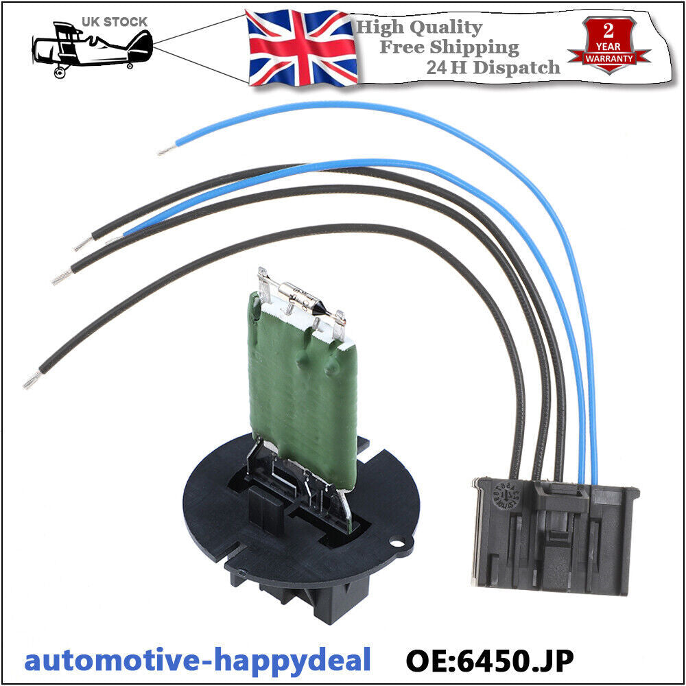 HEATER BLOWER MOTOR RESISTOR  WIRING LOOM CONNECTOR REPAIR KIT for PEUGEOT 307
