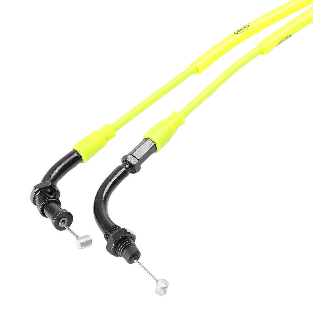 Yellow Throttle Cable Push Pull Line Wire for 2008-2011 2010 for Honda CBR1000RR Q