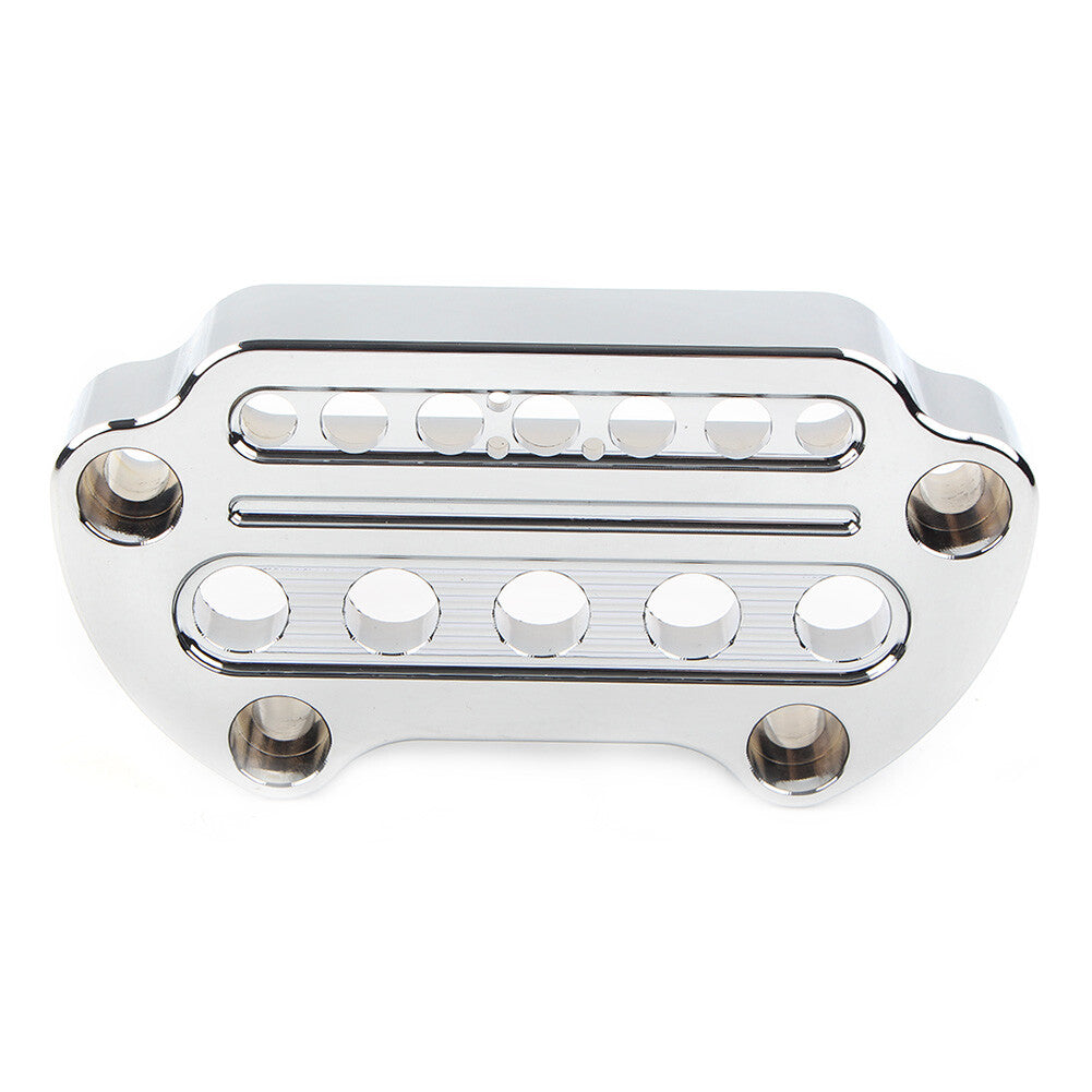 Silver Indicator Handlebar Top Clamp for Harley Sportster XL883 XL1200 Dyna Q