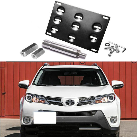 Tow Hook License Plate Mounting Bracket Holder for Toyota Rav4 Yaris Prius, for Scion