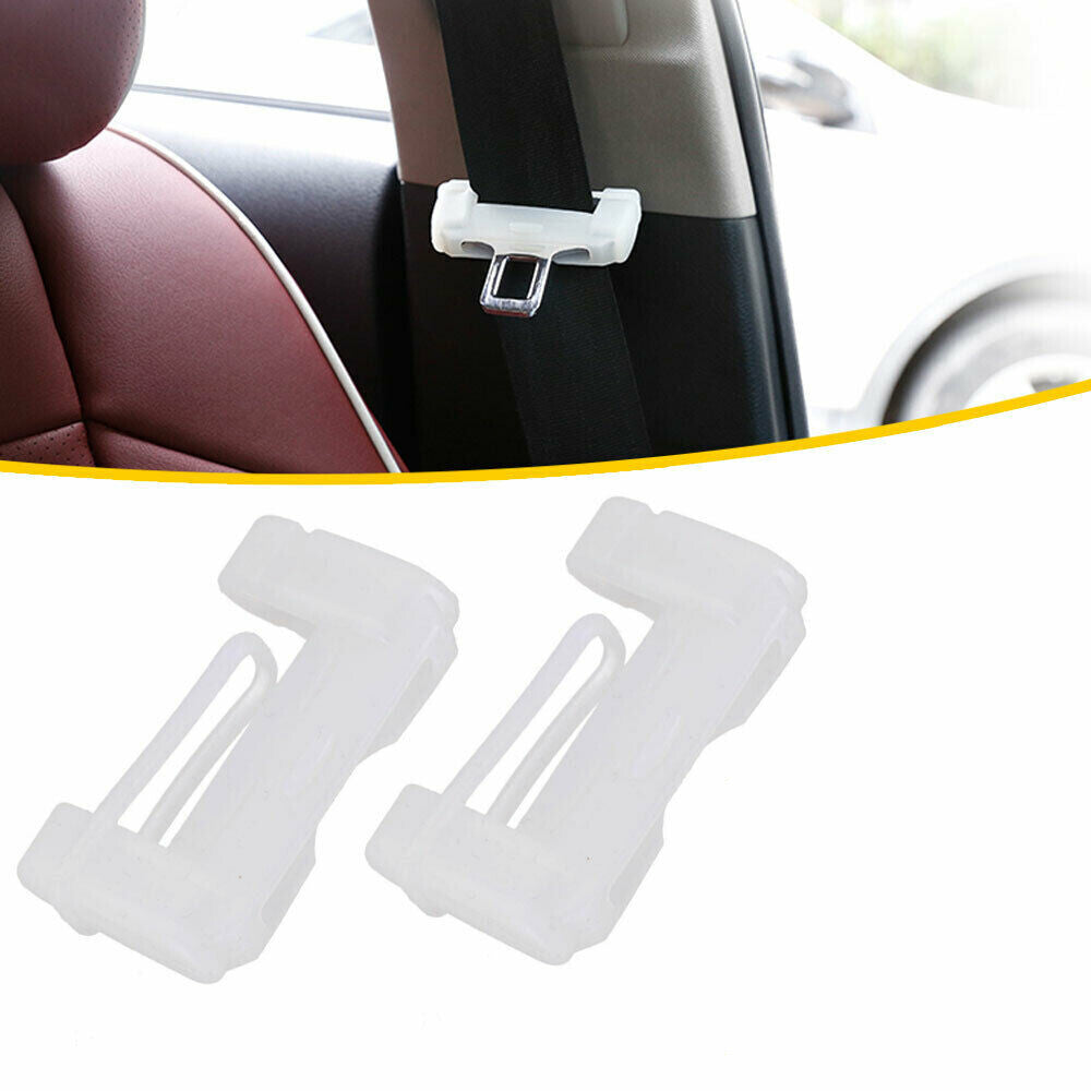 2X CAR CAR ACCESSORIES for SEAT BELT BUCKLE SILICONE COVER CLIP ANTI-SCRATCH
